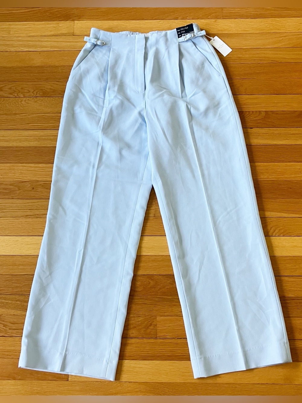 Abercrombie & Fitch Blue New NWT Ultra High Wide Leg Sloane Tailored Pant 28